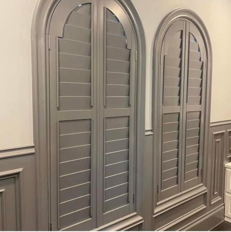 Arched plantation shutters — Foyer