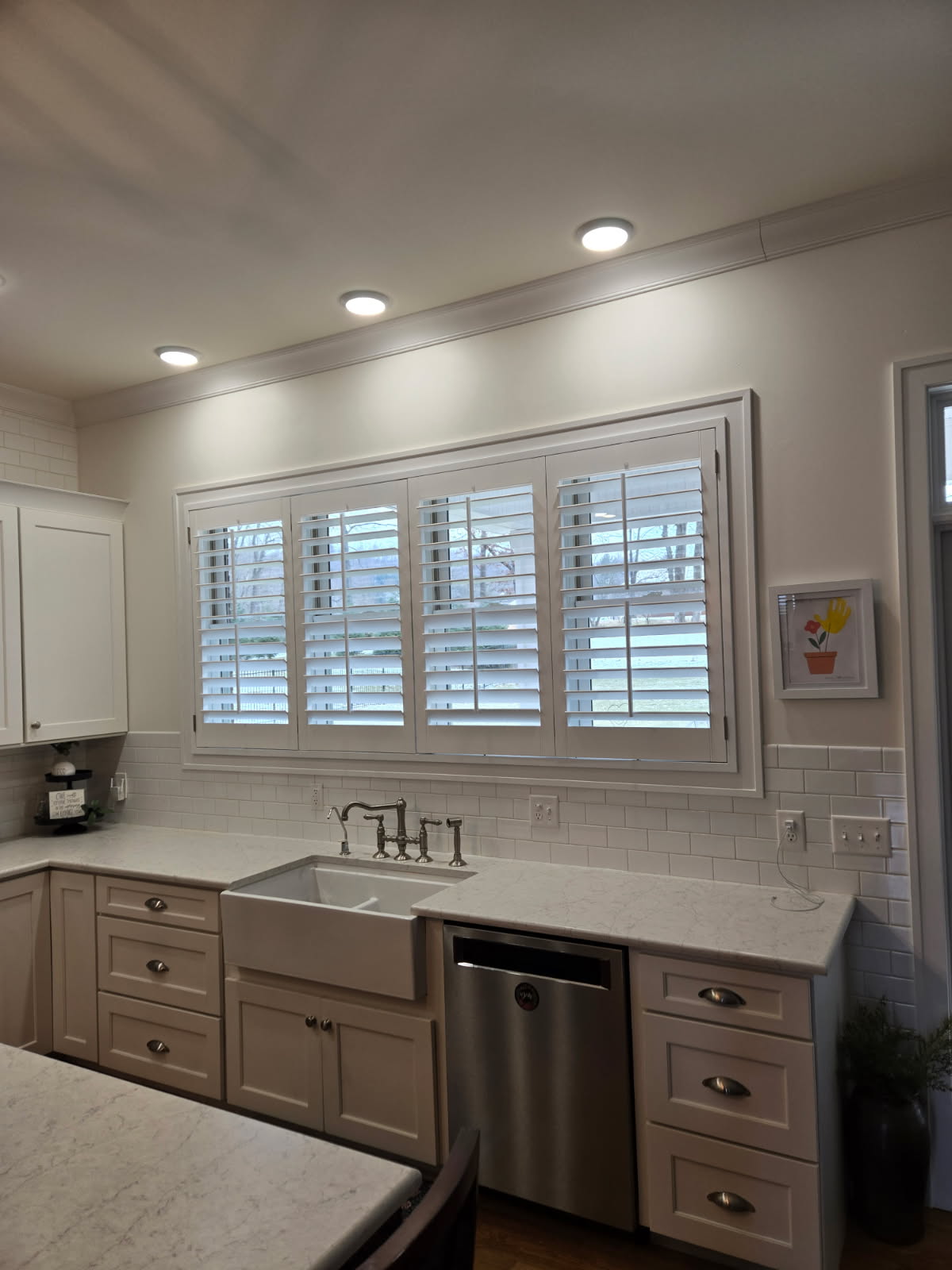 Plantation shutters — Kitchen